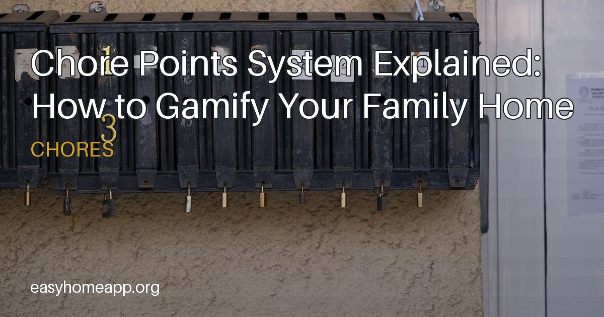 Chore Points System Explained: How to Gamify Your Family Home ...