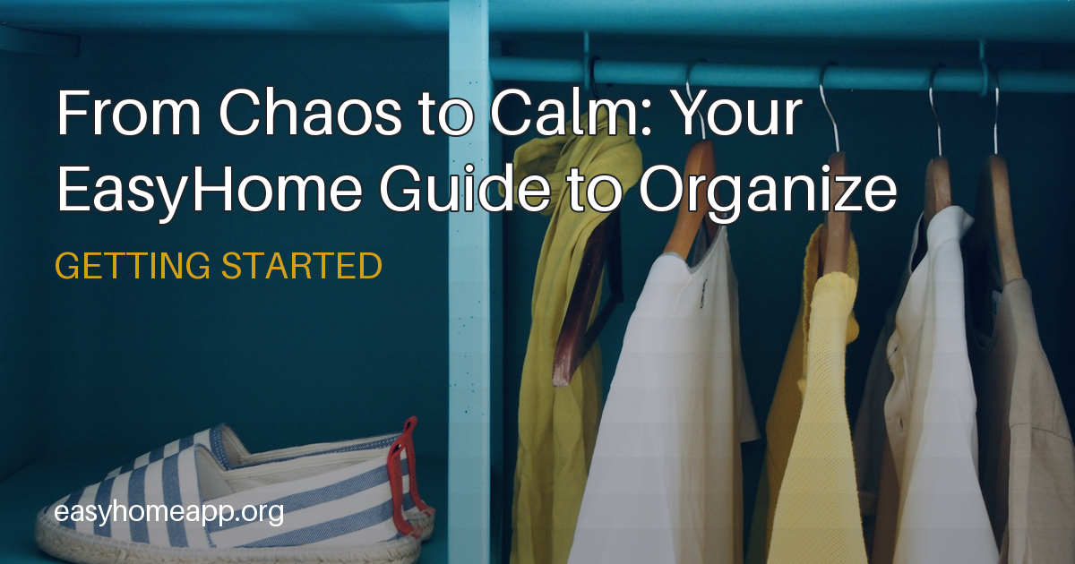 From Chaos to Calm: Your EasyHome Guide to Organize Your Household in ...